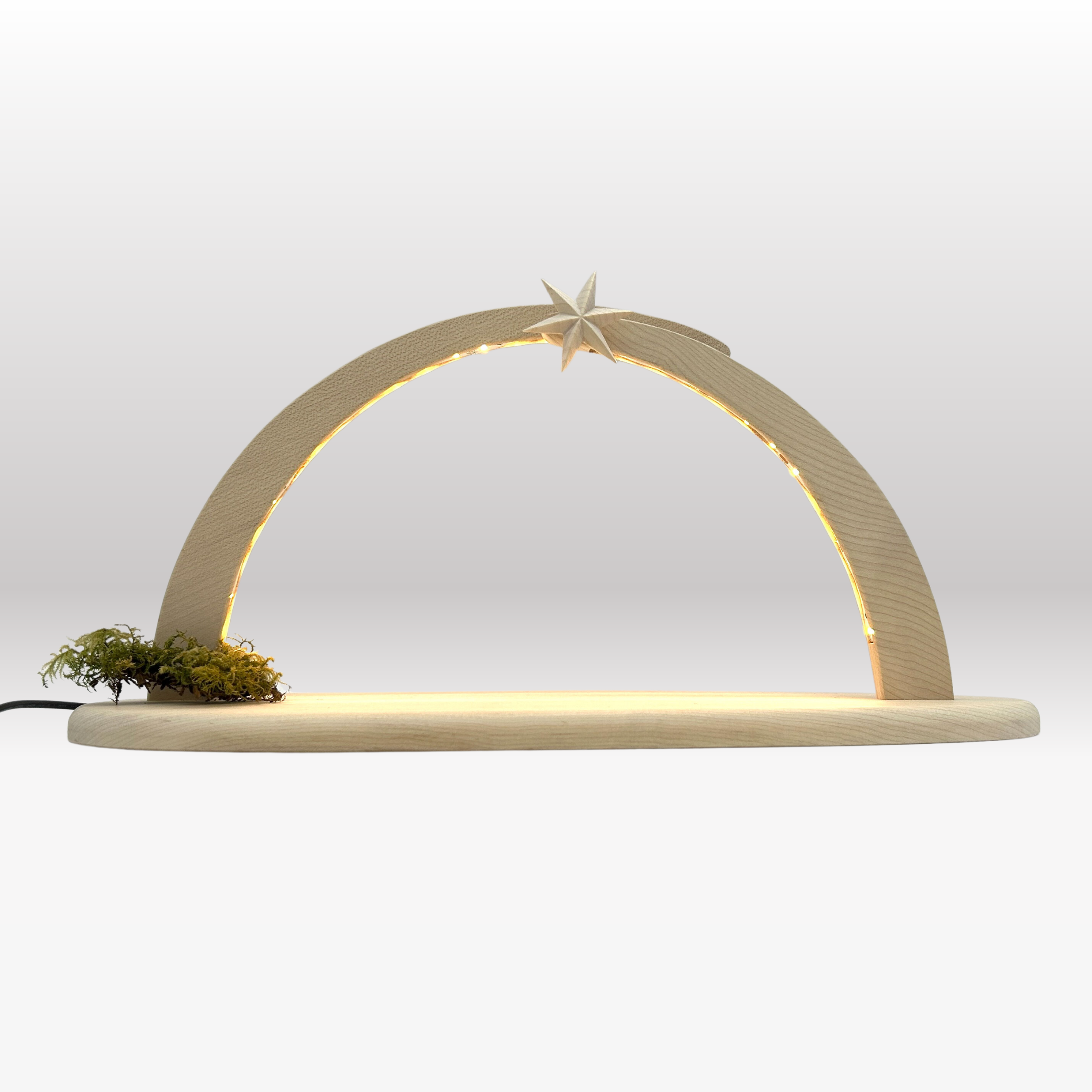 Heilige Familie (2 Figuren) von Ambiente Design mit Stall "Sternenschein" natur