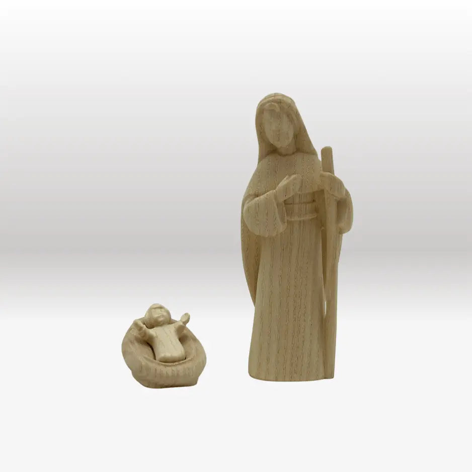 Jesuskind mit Wiege und Josef von Akantus natur
