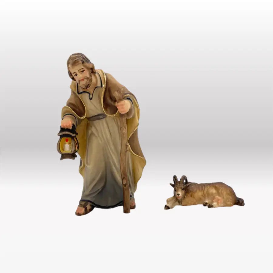 Ziege liegend von Heimatkrippe-4