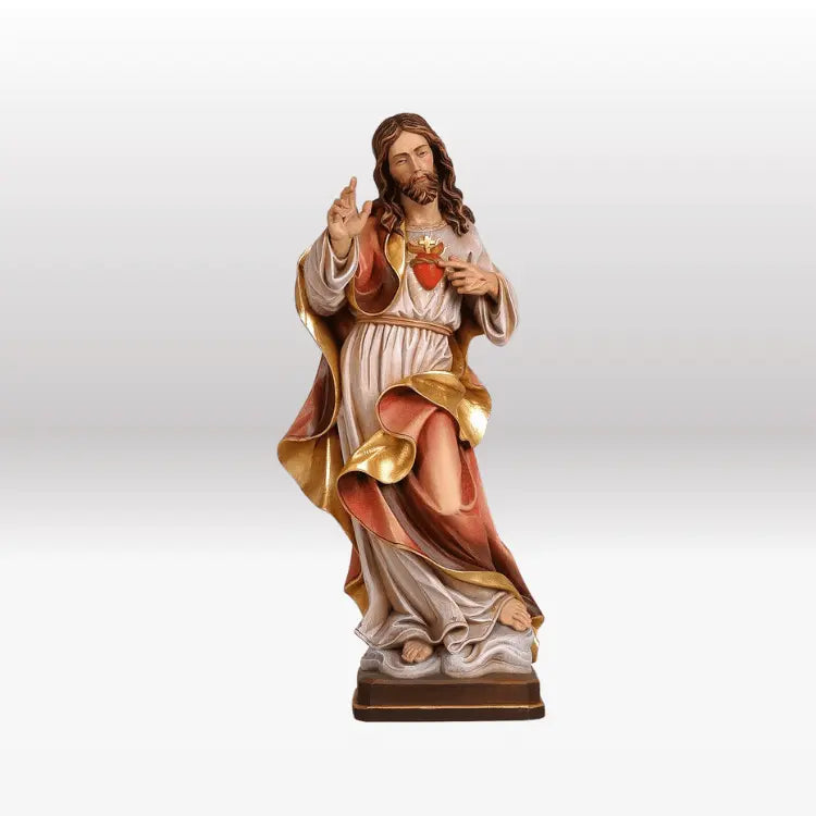 Herz Jesu barock bemalt