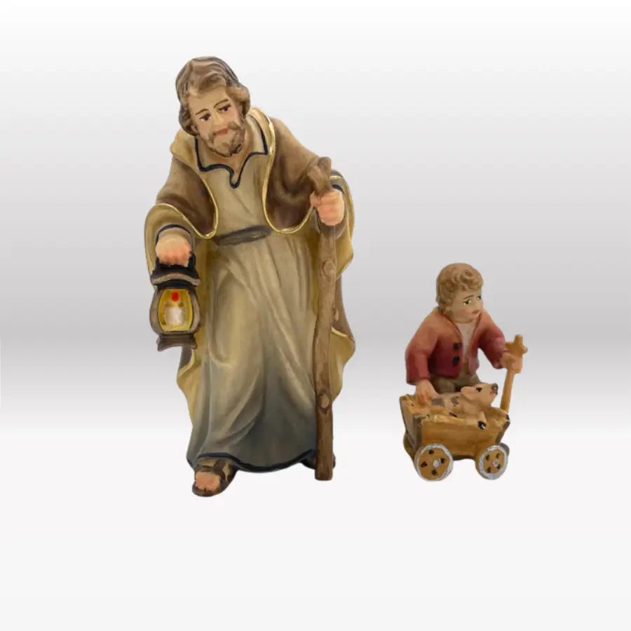 Kind mit Karren von Heimatkrippe-4