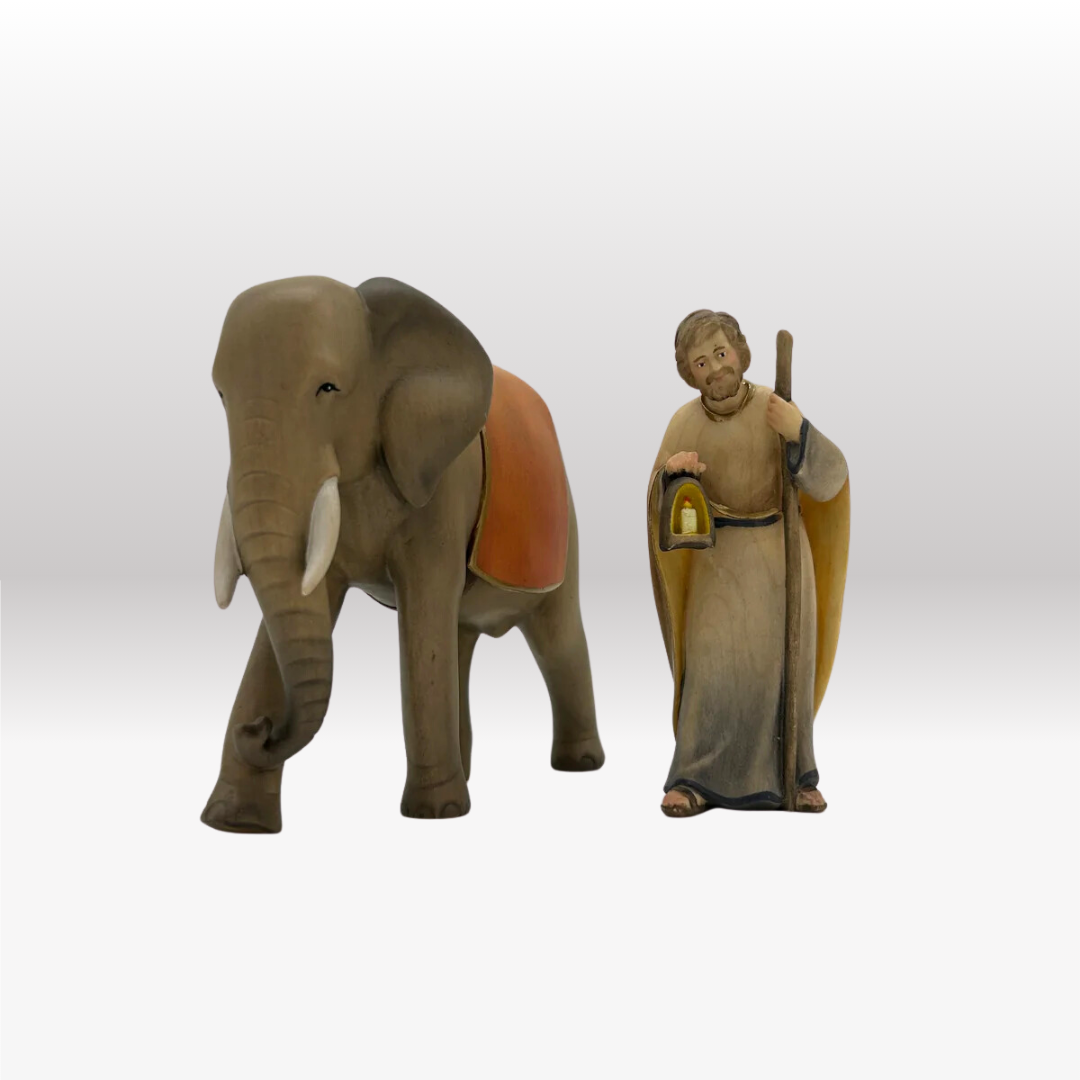 Elefant Krippenfigur von Licht