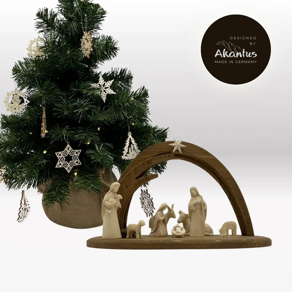 Adventskalender Nr. 2: von Akantus natur mit Stall "Leonardo"