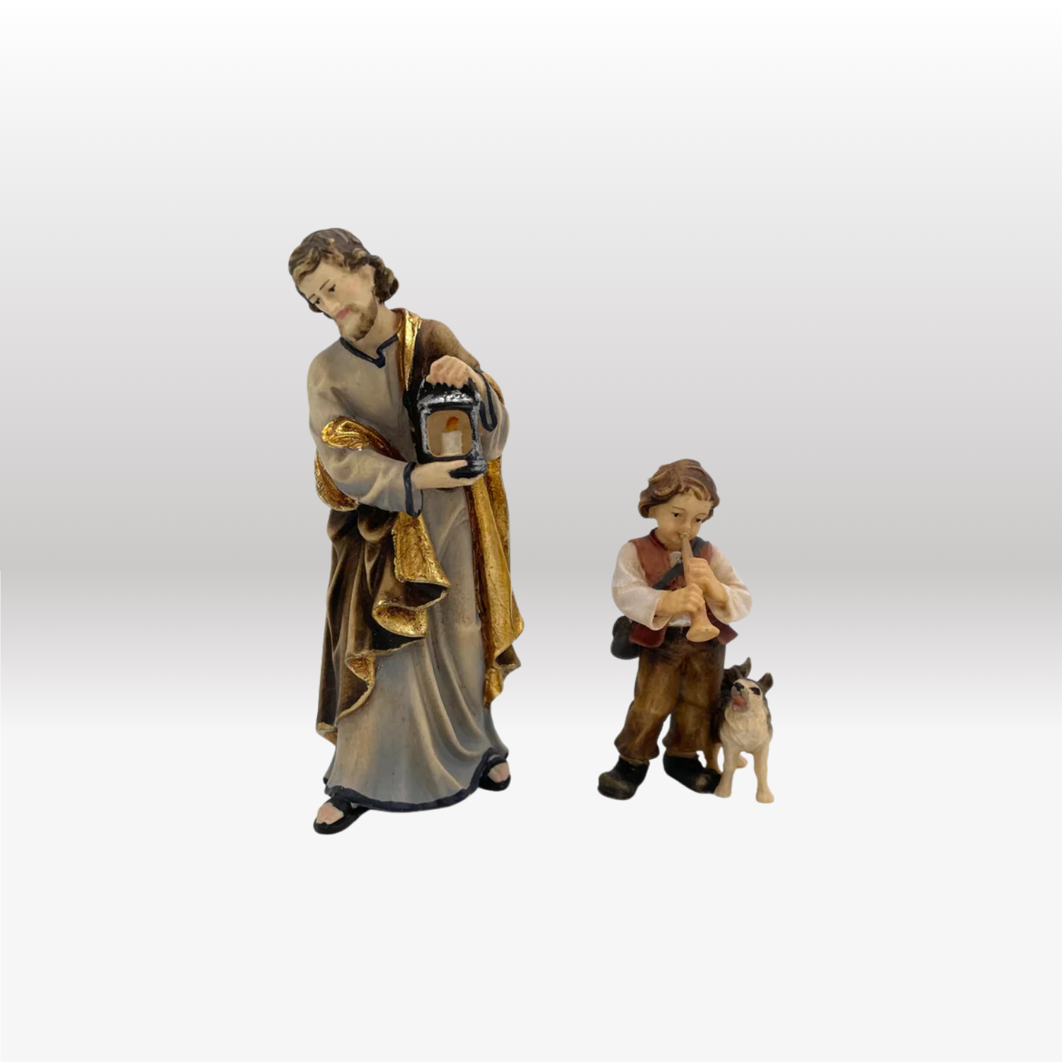 Bub mit Trompete und Hund von Kostner-4