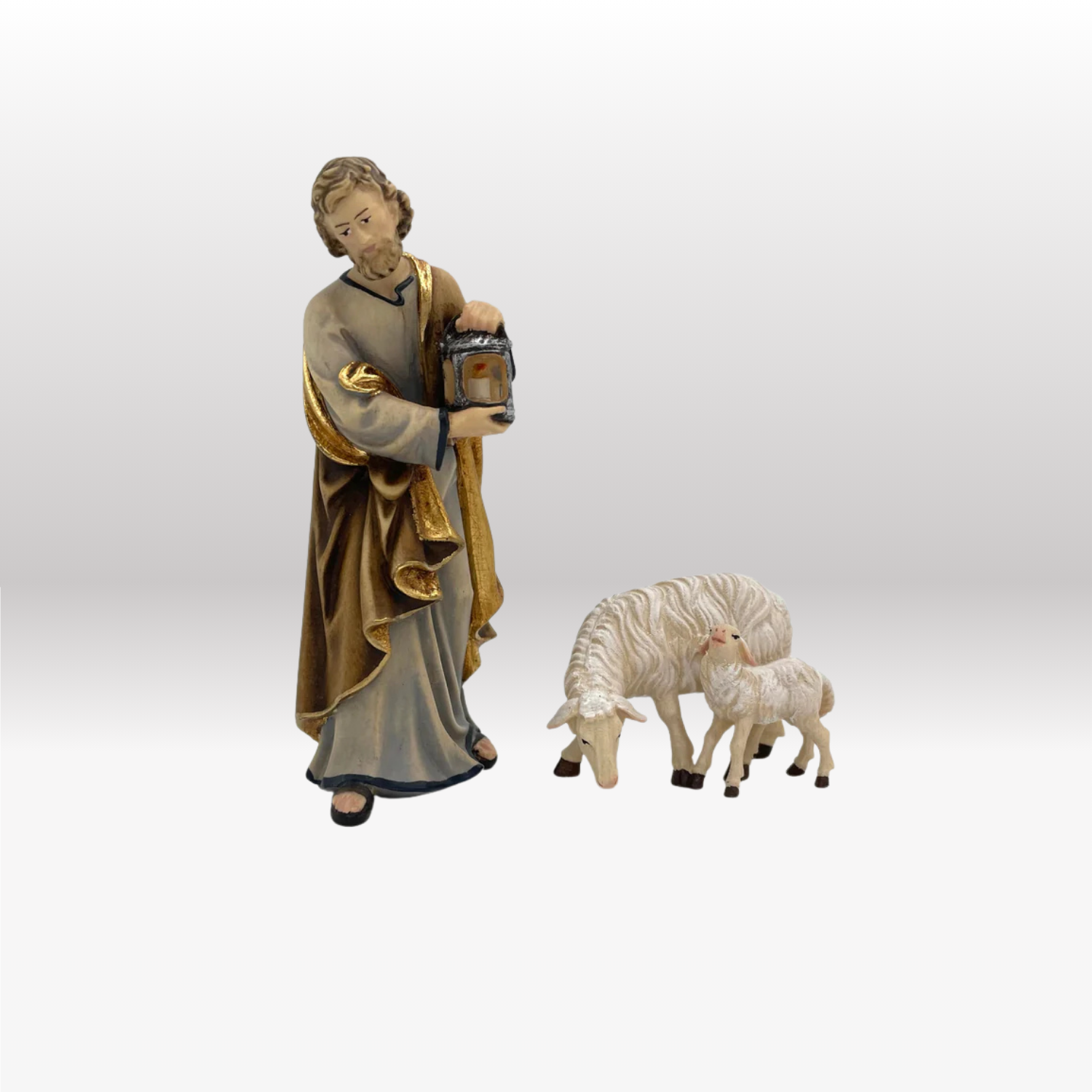 Schaf fressend und Lamm stehend  von Kostner-4