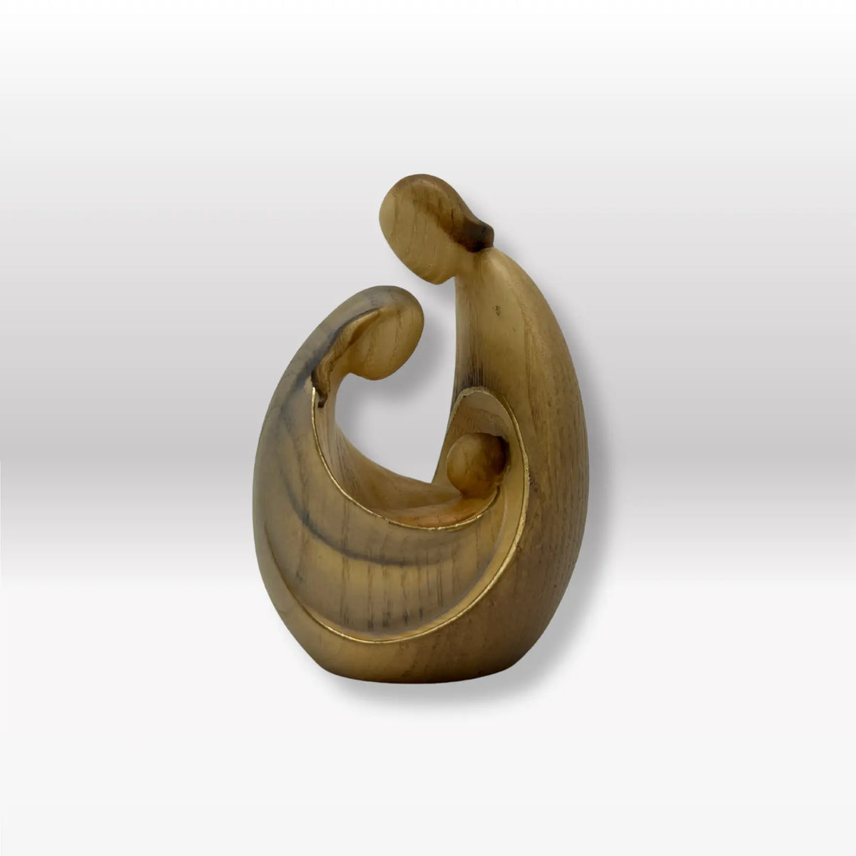 Holy Family set of 2 with stable „Akantus Design“ natural - Ambiente Design
