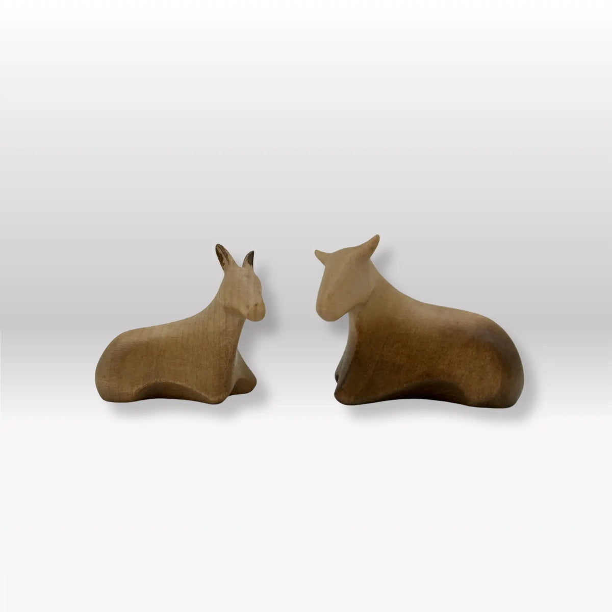Ochs und Esel (2 Figuren) von Ambiente Design 3-fach gebeizt