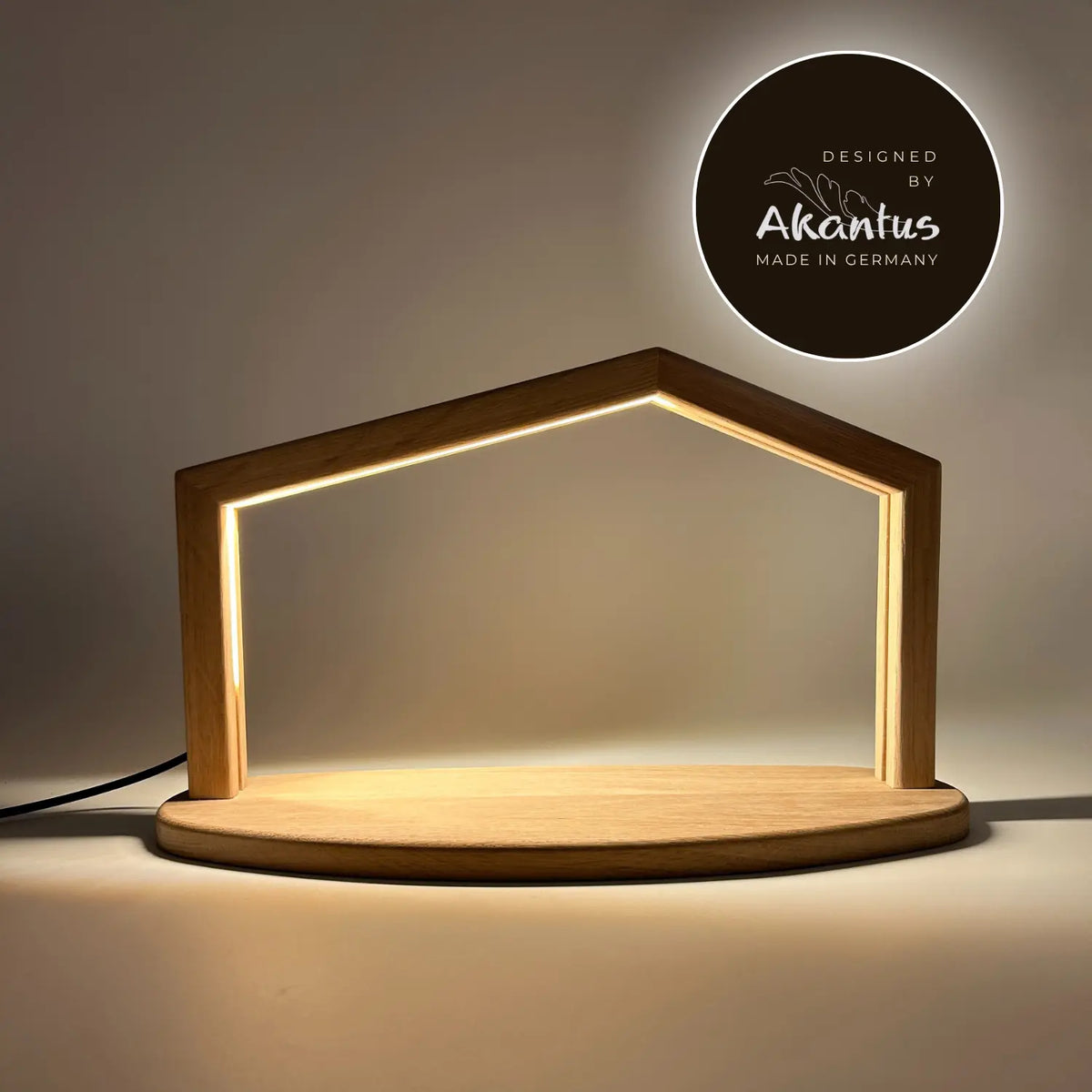 Krippenstall: "Akantus Design" Eiche