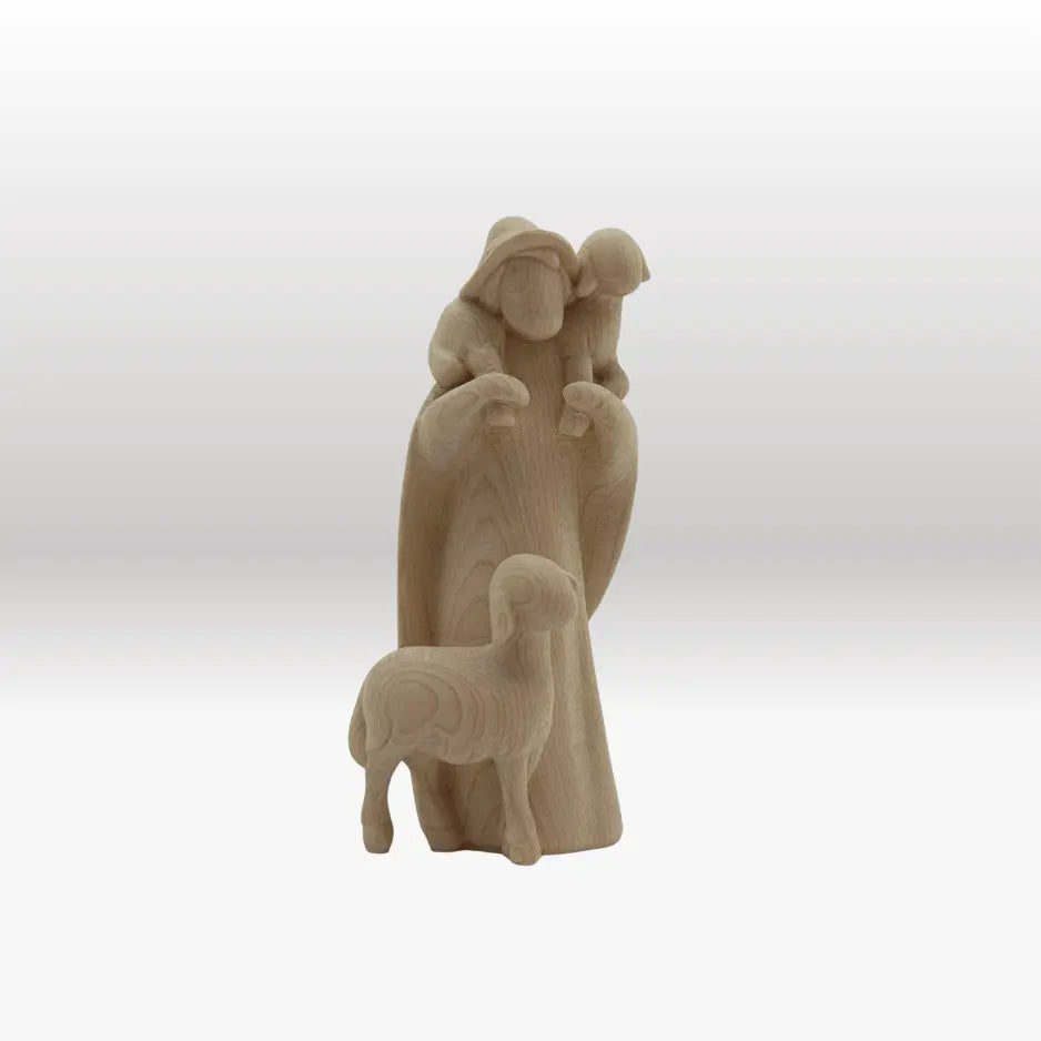 Hirte mit zwei Schafen von Leonardo natur