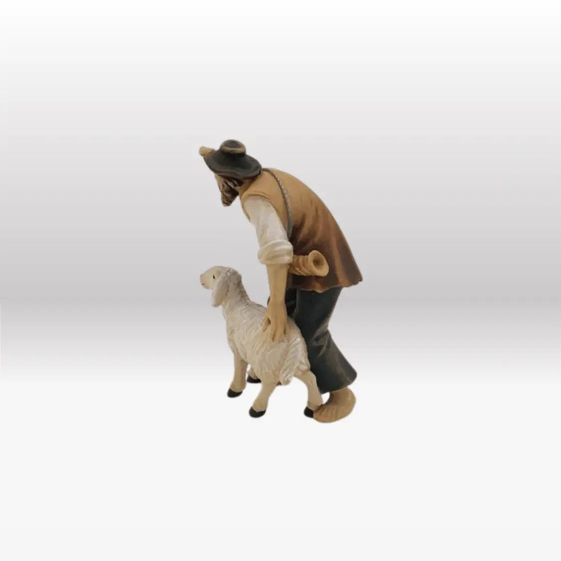 Hirte schauend mit Schaf von Kostner-4