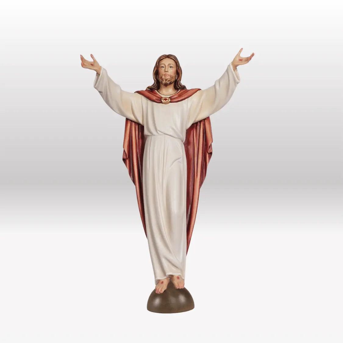 Auferstandener Christus auf Konsole bemalt