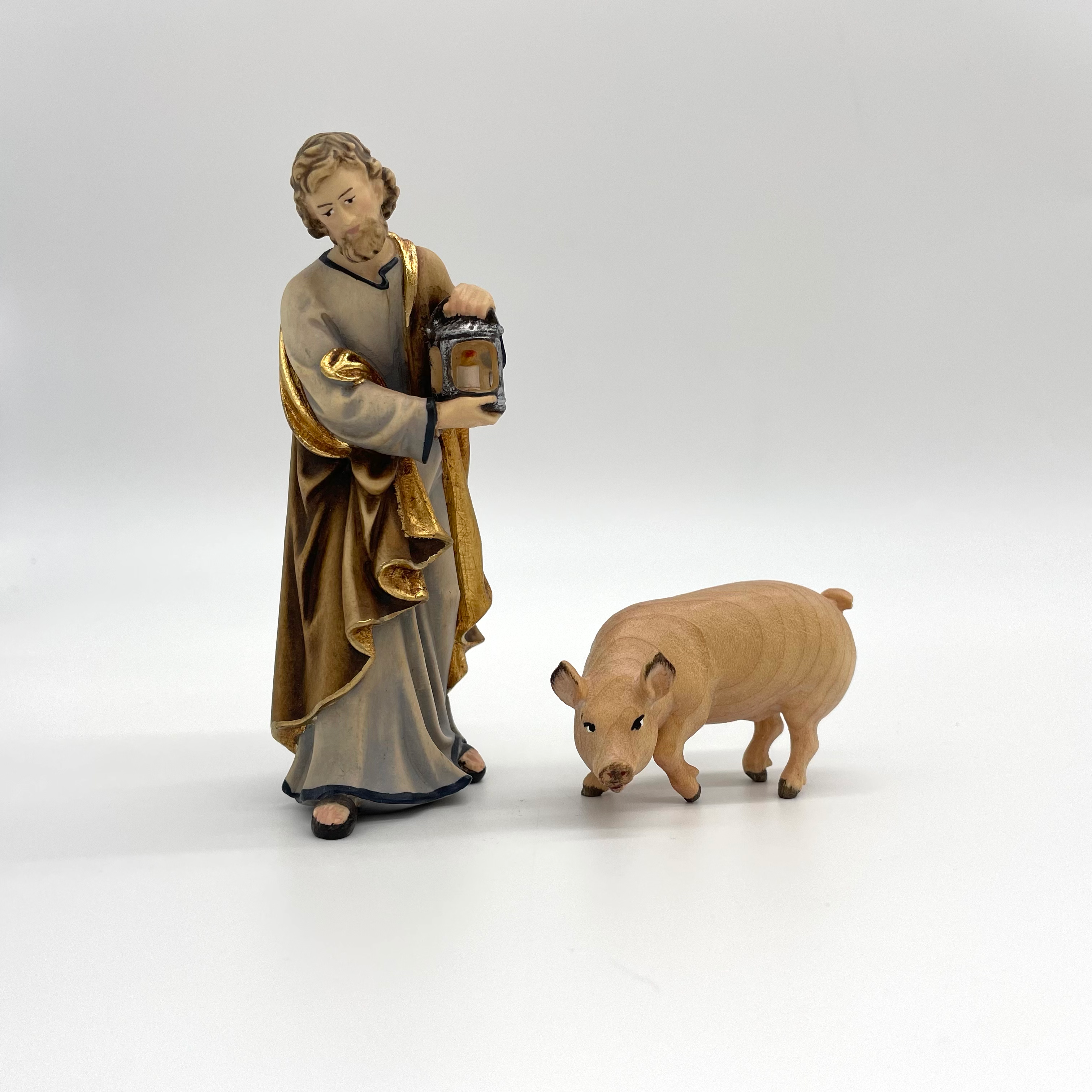 Schwein von Krippenfigur von Kostner